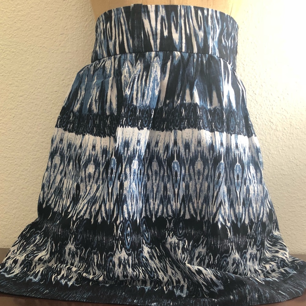 Navy & White Skirt